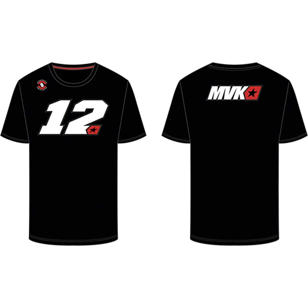 VR46 Vinales T-Shirt Black / White