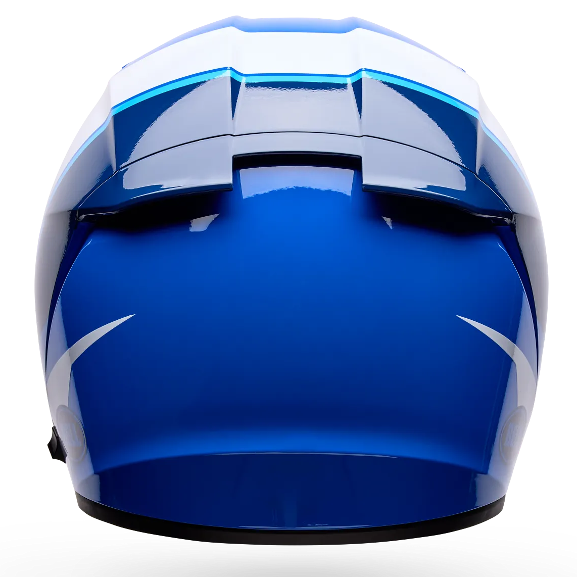 Bell Lithium Flip ECE 22.06 Blue full-face motorcycle helmet, rear view