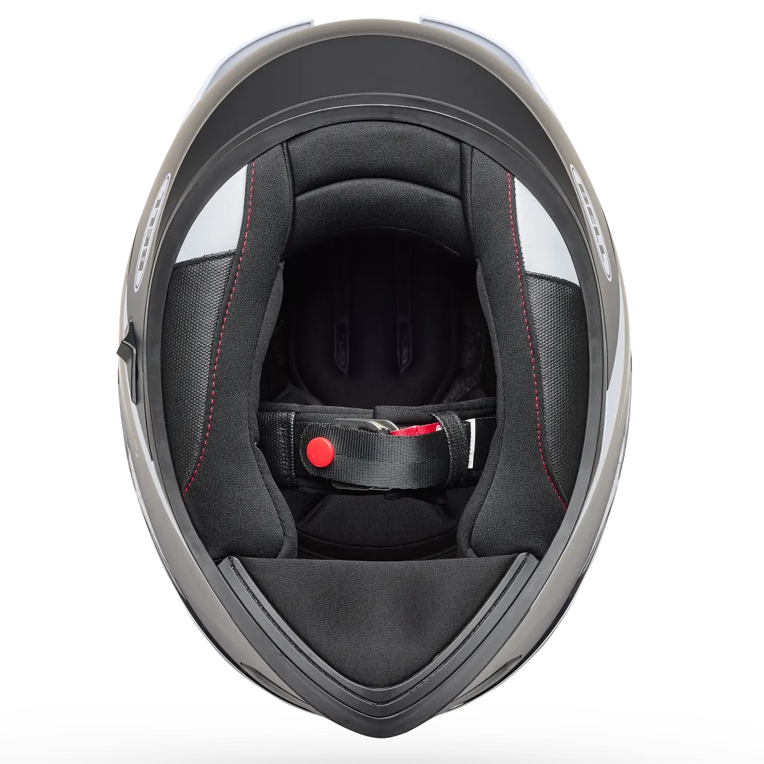 Bell Lithium Flip ECE 22.06 Black / White full-face motorcycle helmet, interior lining view