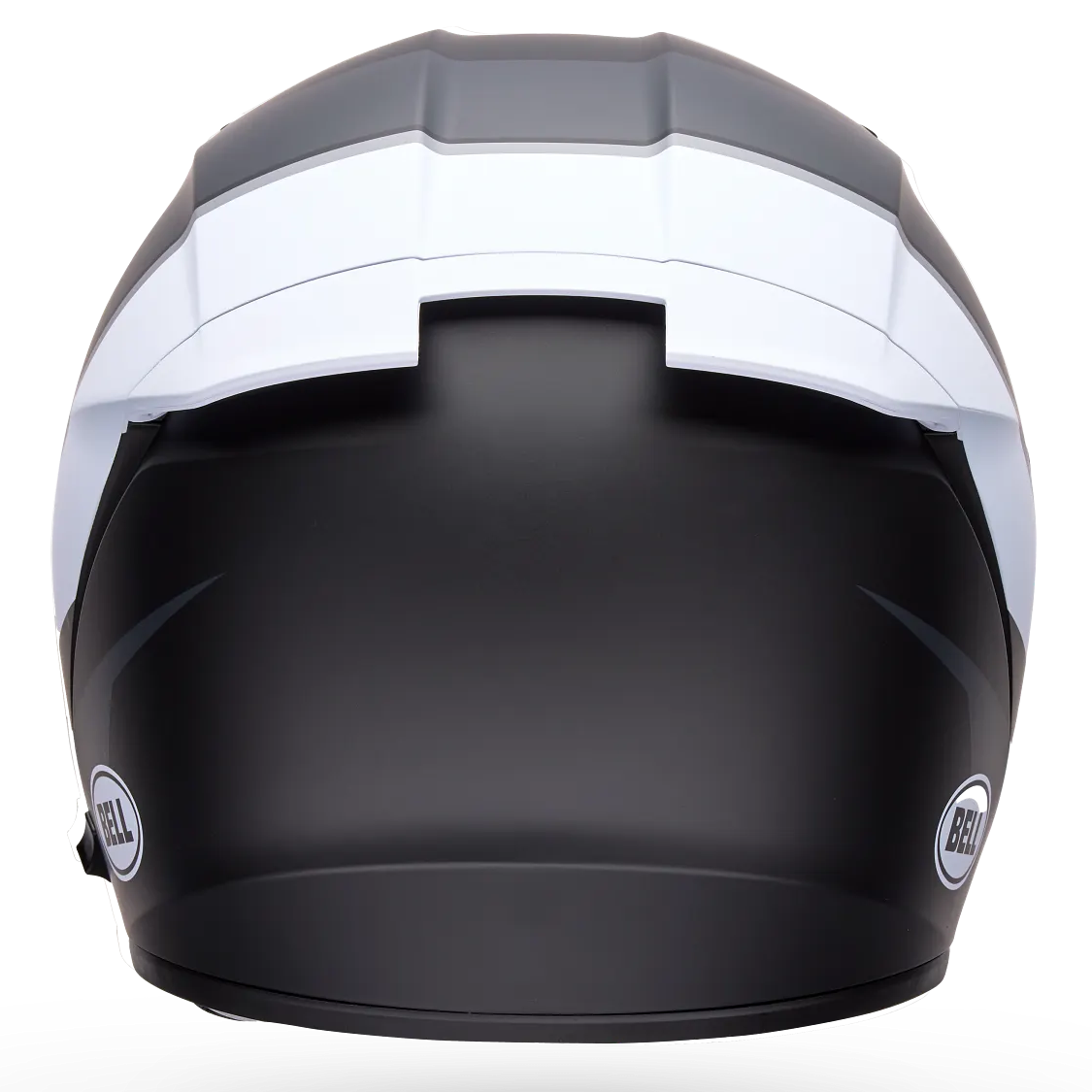 Bell Lithium Flip ECE 22.06 Black / White full-face motorcycle helmet, rear view