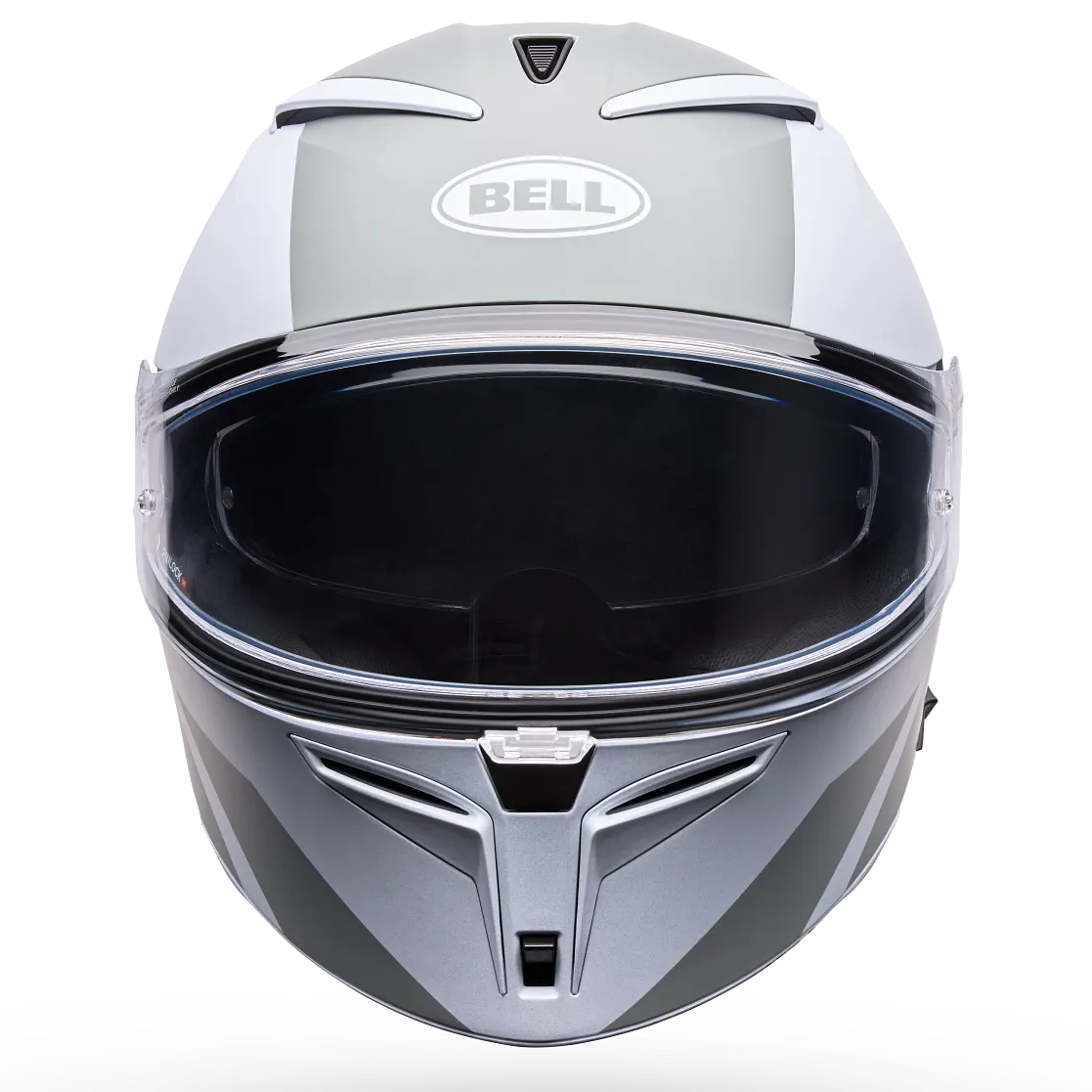 Bell Lithium MIPS Tech ECE 22.06 White / Grey - FREE UK Delivery, FREE 365 Day Returns | Moto Central