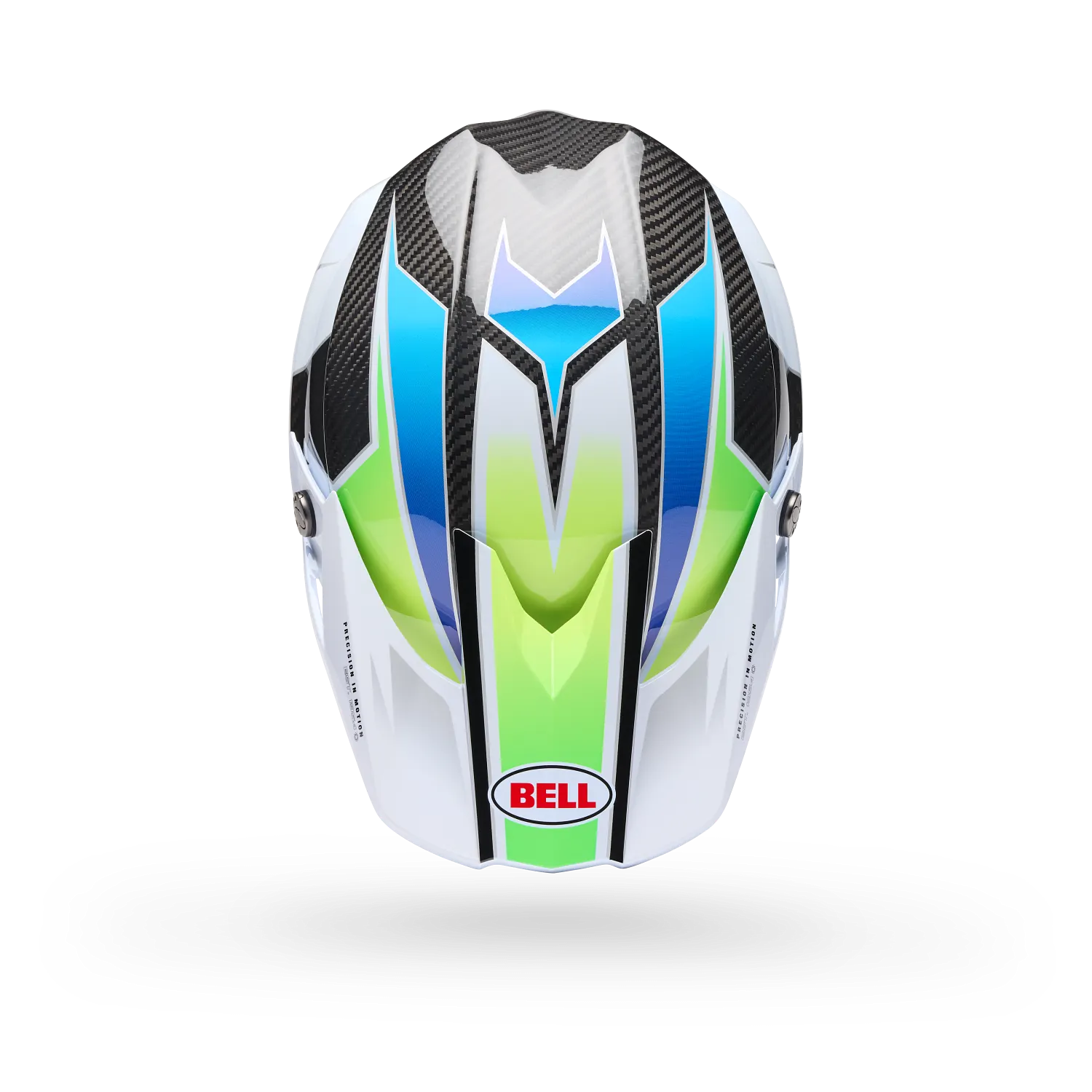 Bell Moto-10 Spherical Grid ECE 22.06 White / Blue