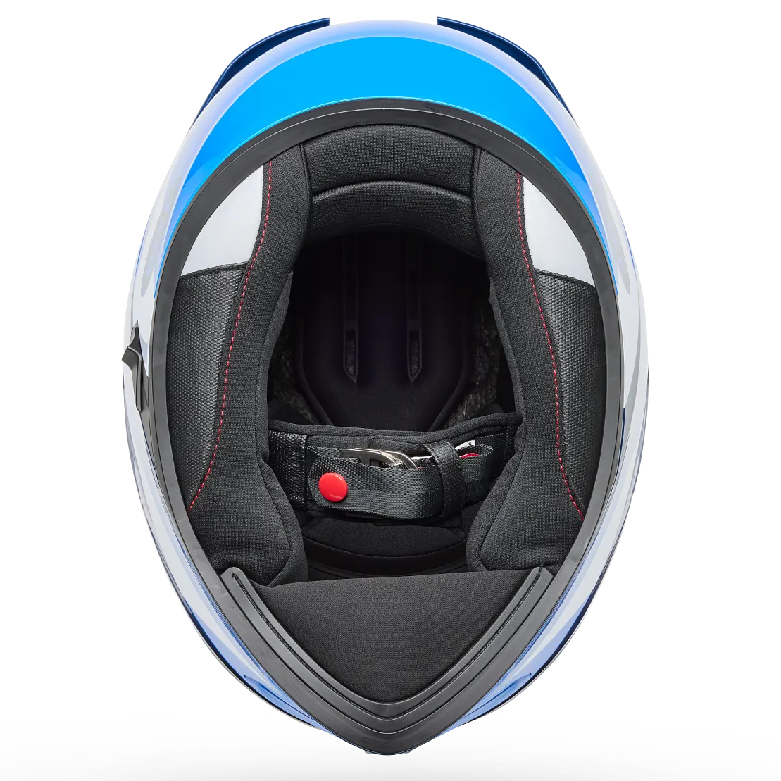 Bell Lithium Flip ECE 22.06 Blue full-face motorcycle helmet, interior lining view