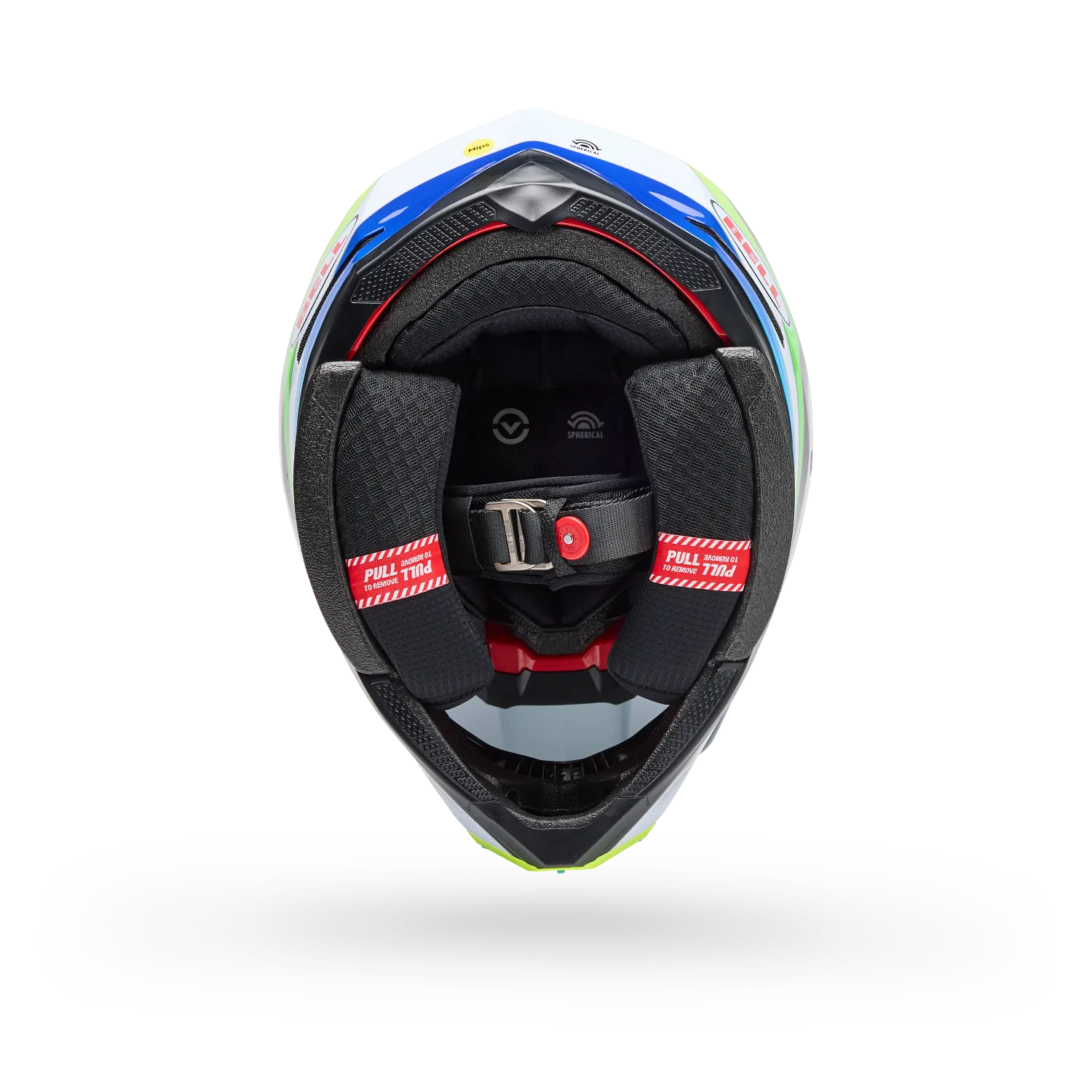 Bell Moto-10 Spherical Grid ECE 22.06 White / Blue