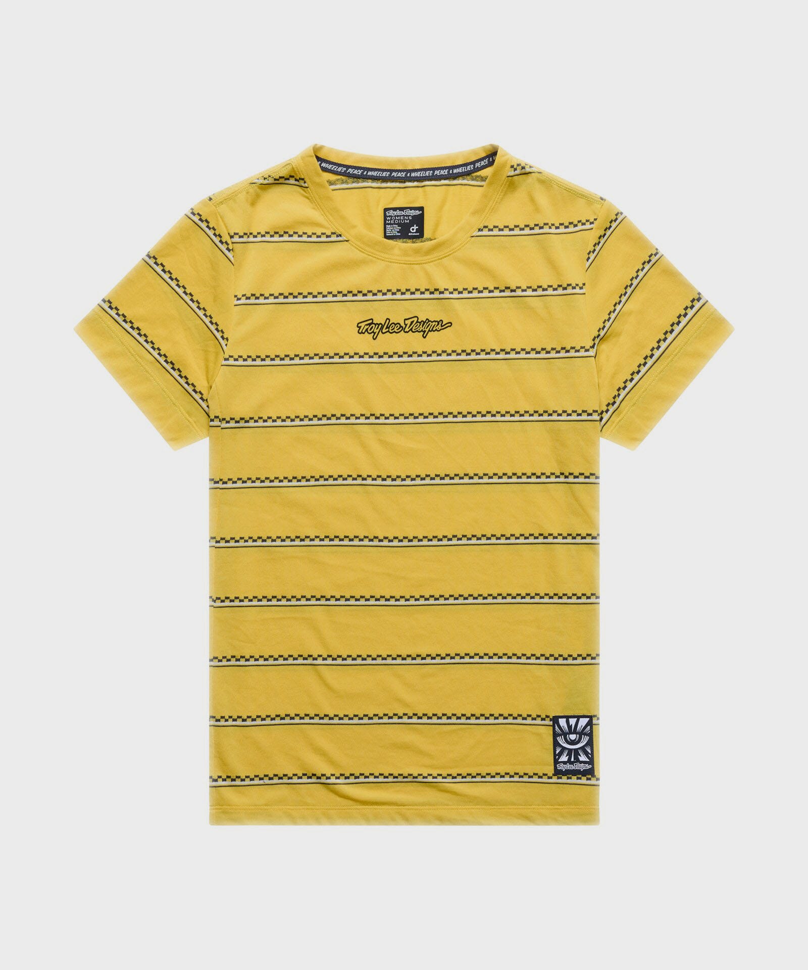 Troy Lee Designs Lilium Ride Short Sleeves Ladies Cycle T-Shirt Checked Out Butter - FREE UK Shipping, FREE 365 Day Returns | Moto Central