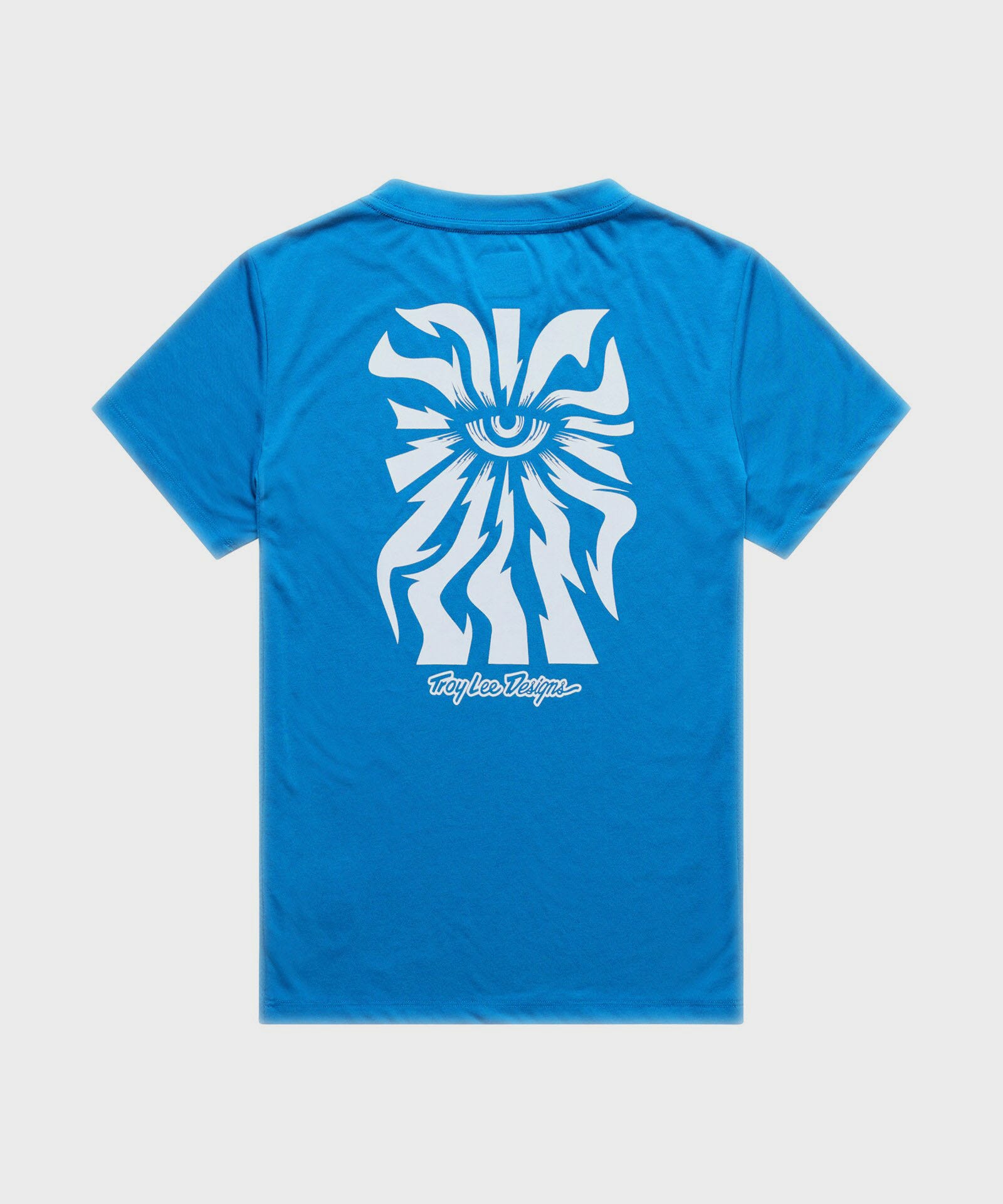 Troy Lee Designs Lilium Ride Short Sleeves Ladies Cycle T-Shirt One Eye Aero Blue - FREE UK Shipping, FREE 365 Day Returns | Moto Central
