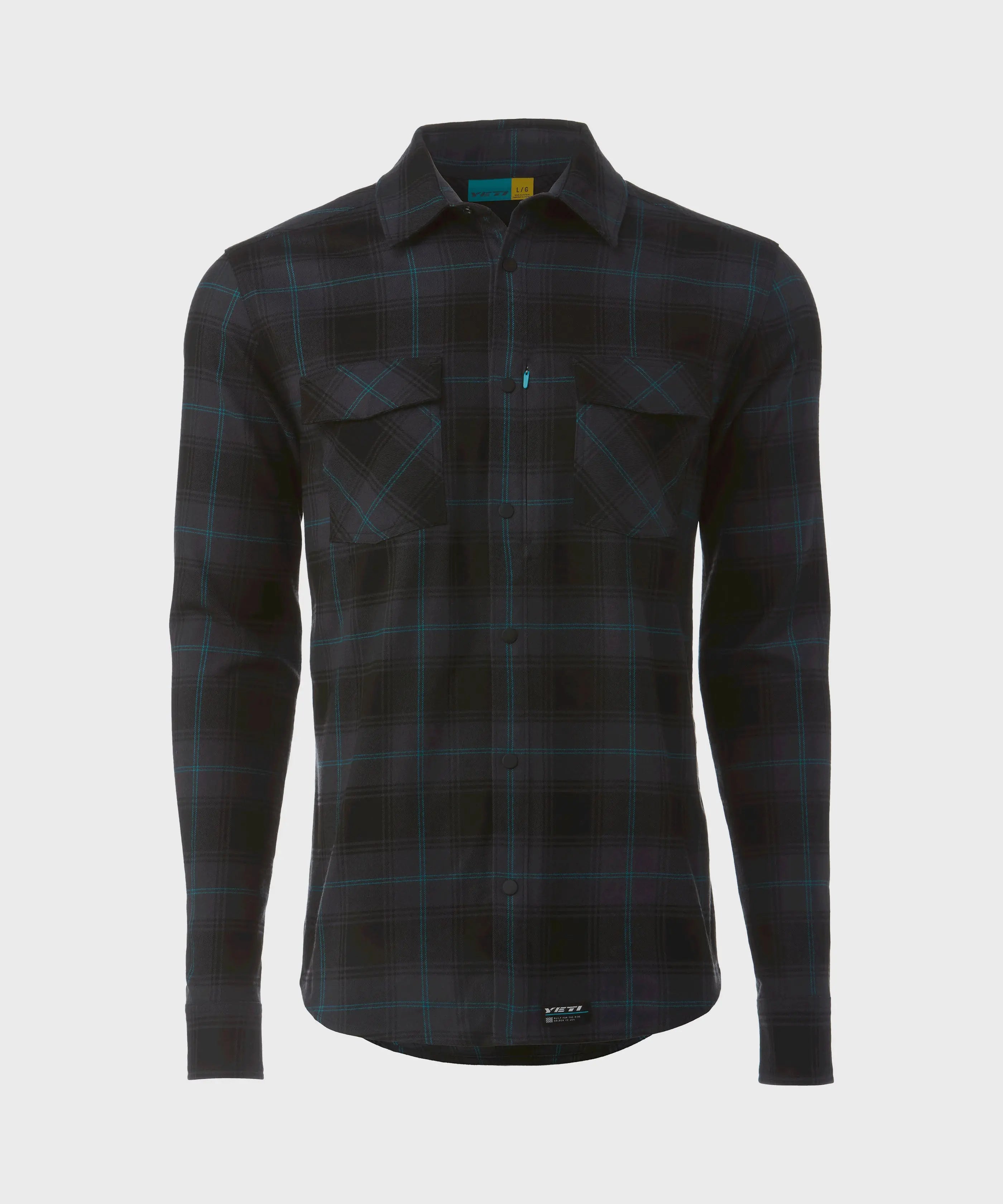 Yeti Stagecoach Flannel Cycle Shirt Black / Grey Plaid - FREE UK Shipping, FREE 365 Day Returns | Moto Central