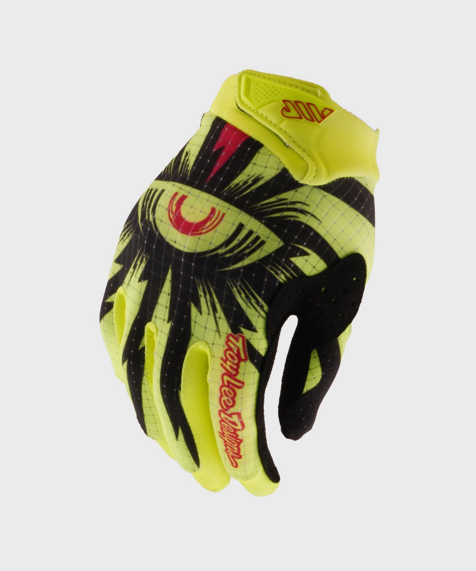 Troy Lee Designs Youth Air Cycle Gloves Cyclops Black / Fluo Yellow - FREE UK Shipping, FREE 365 Day Returns | Moto Central