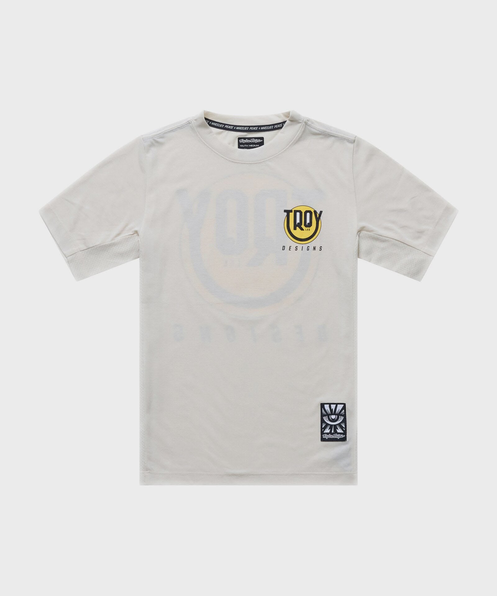 Troy Lee Designs Skyline Ride Short Sleeves Youth Cycle T-Shirt Happy Pumice - FREE UK Shipping, FREE 365 Day Returns | Moto Central