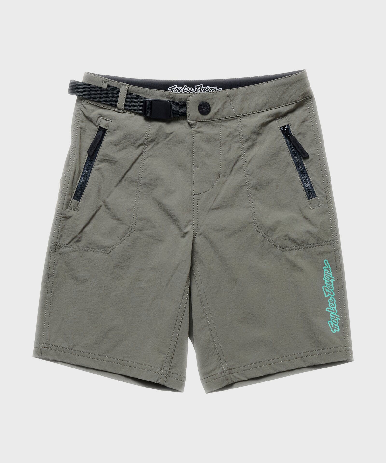 Troy Lee Designs Skyline Trail Youth Cycle Shorts Shell Mono Army - FREE UK Shipping, FREE 365 Day Returns | Moto Central