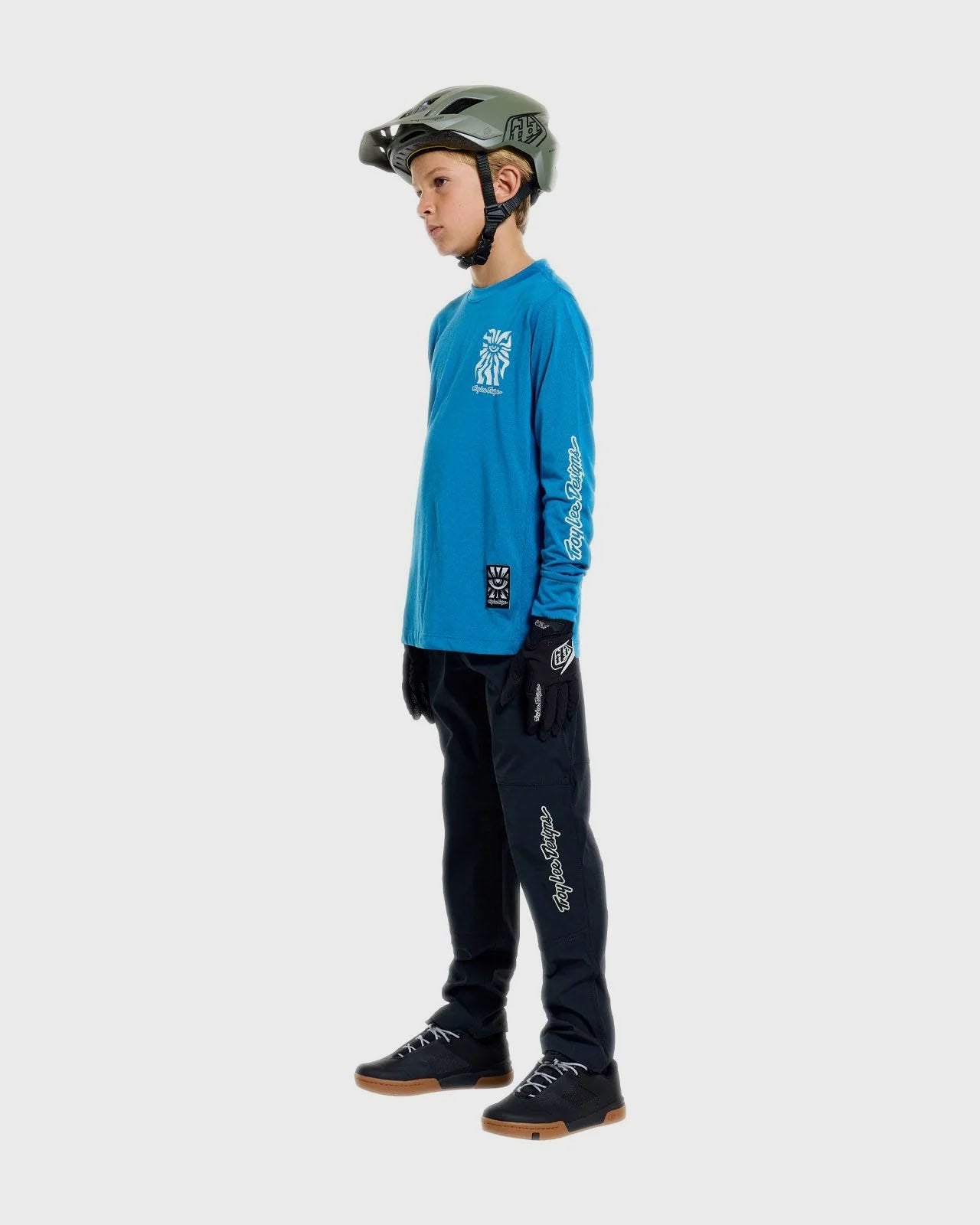 Troy Lee Designs Skyline Trail Youth Cycle Trouser Mono Black - FREE UK Shipping, FREE 365 Day Returns | Moto Central