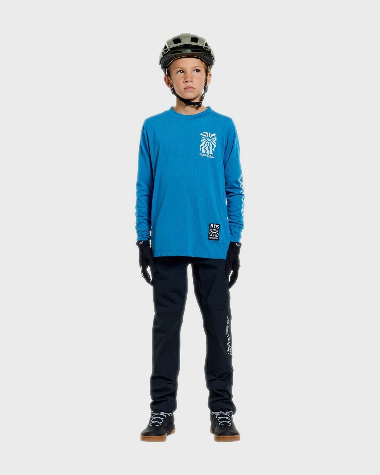 Troy Lee Designs Skyline Trail Youth Cycle Trouser Mono Black - FREE UK Shipping, FREE 365 Day Returns | Moto Central