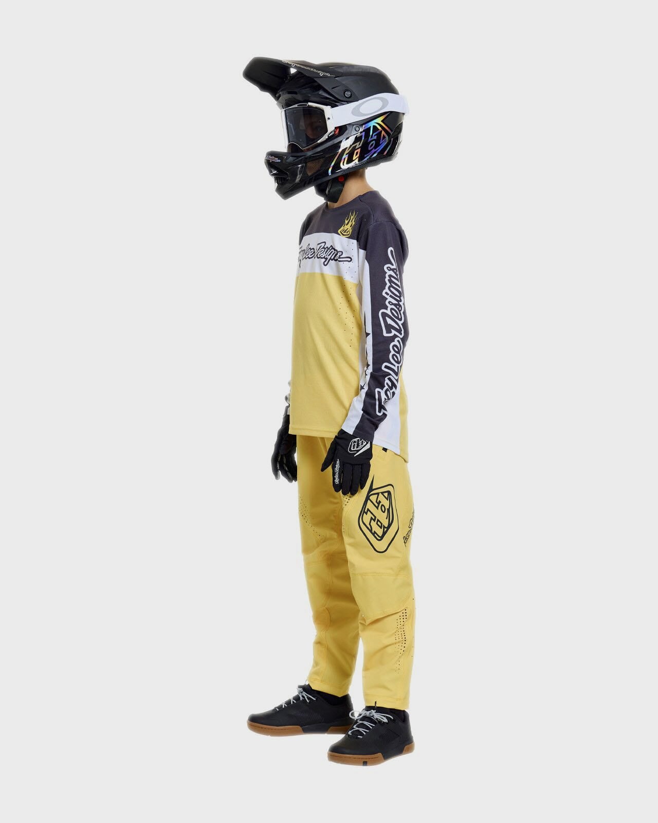Troy Lee Designs Sprint Pro Youth Cycle Trouser Mono Butter - FREE UK Shipping, FREE 365 Day Returns | Moto Central