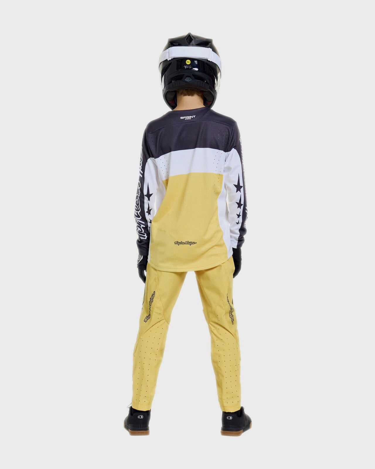 Troy Lee Designs Sprint Pro Youth Cycle Trouser Mono Butter - FREE UK Shipping, FREE 365 Day Returns | Moto Central