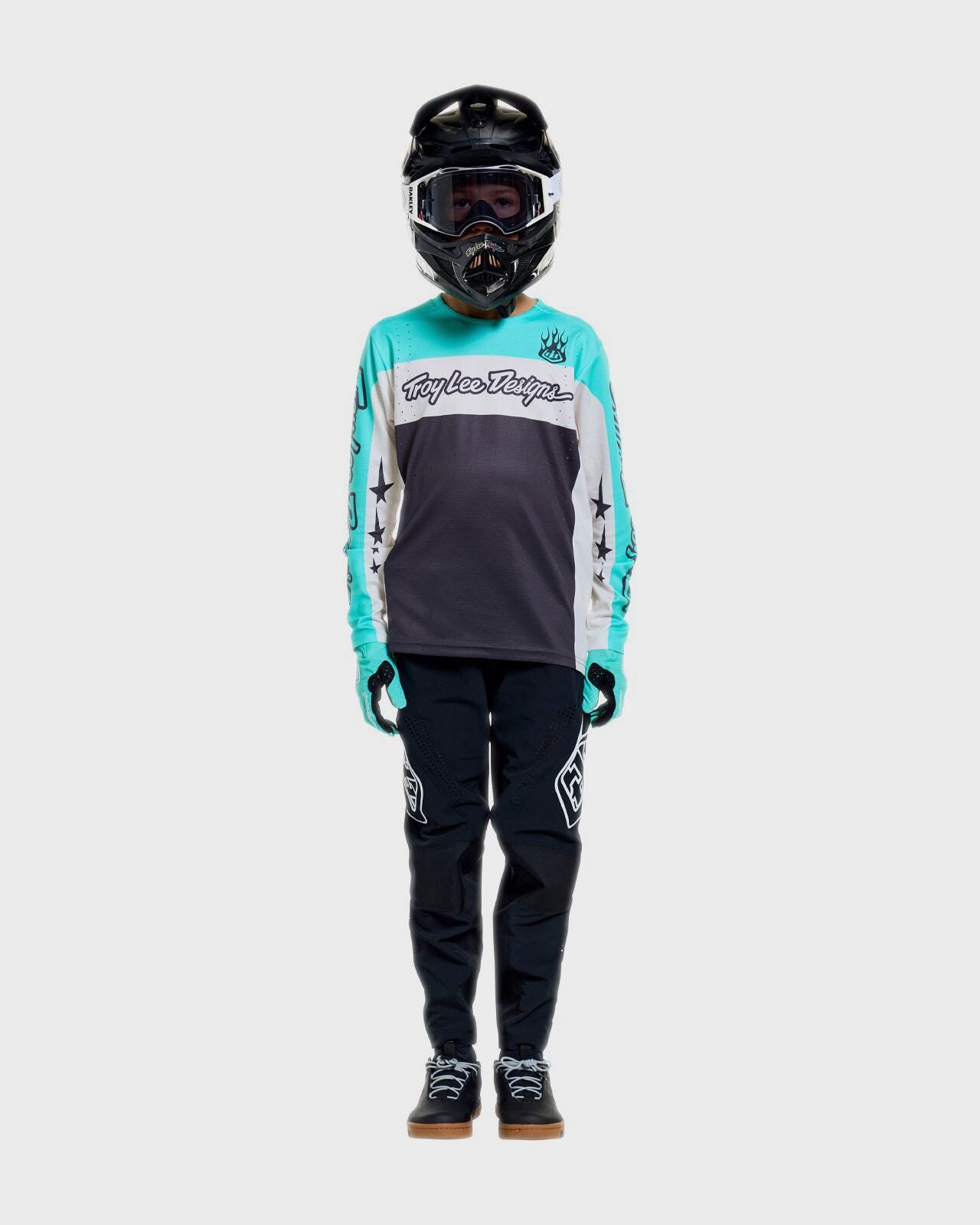 Troy Lee Designs Sprint Pro Youth Cycle Jersey Yo Moto Carbon - FREE UK Shipping, FREE 365 Day Returns | Moto Central