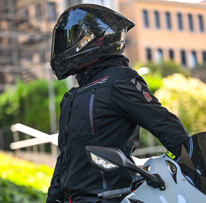 LS2 Zirconium Textile Jacket Black / Red