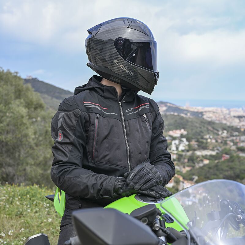LS2 Zirconium Textile Jacket Black / Red