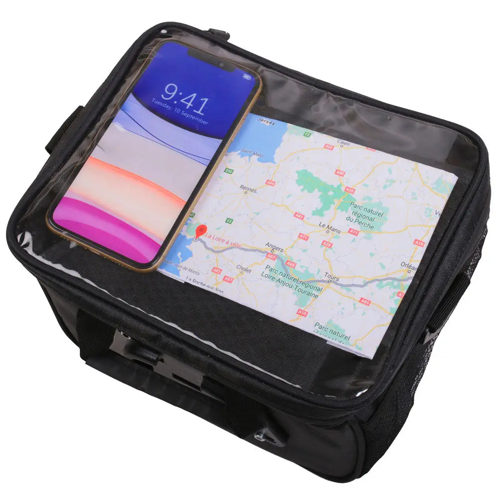 Zefal Handlebar Bag Black - 7 L - FREE UK Shipping, FREE 365 Day Returns | Moto Central