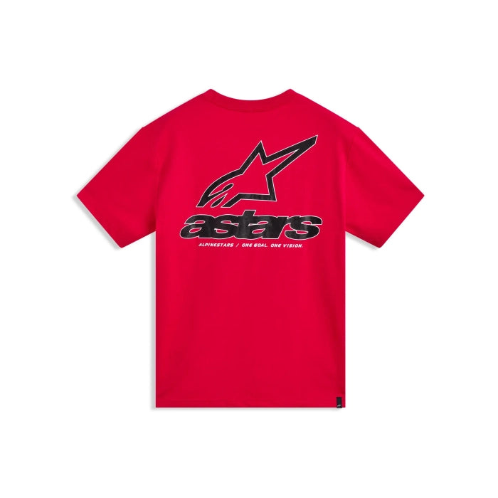 Alpinestars Lineout Short Sleeves CSF Tee Red FREE UK Delivery, FREE 365 Day Returns | Moto Central