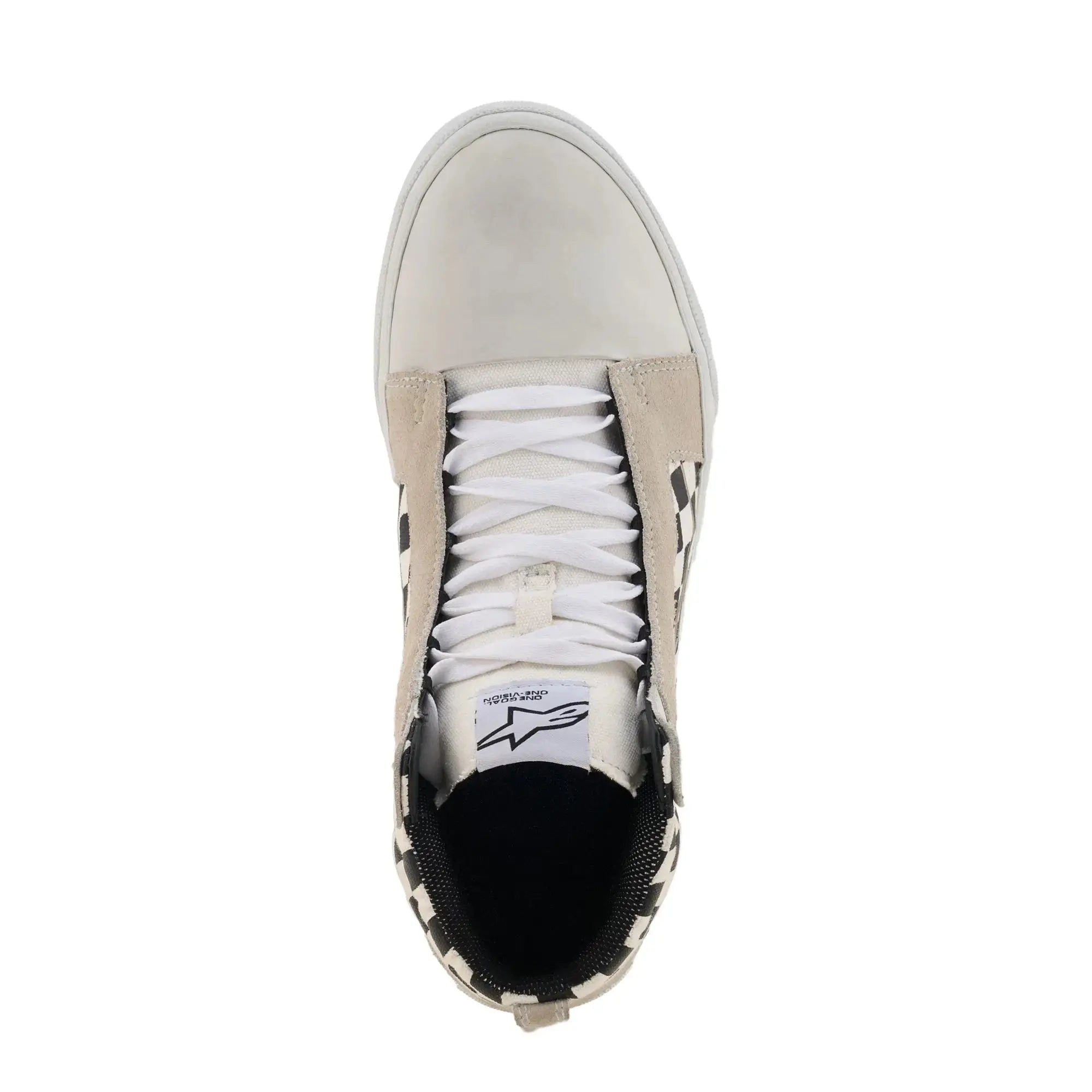 Alpinestars Ride-63 Canvas Shoes Black / White / Chess FREE UK Delivery, FREE 365 Day Returns | Moto Central