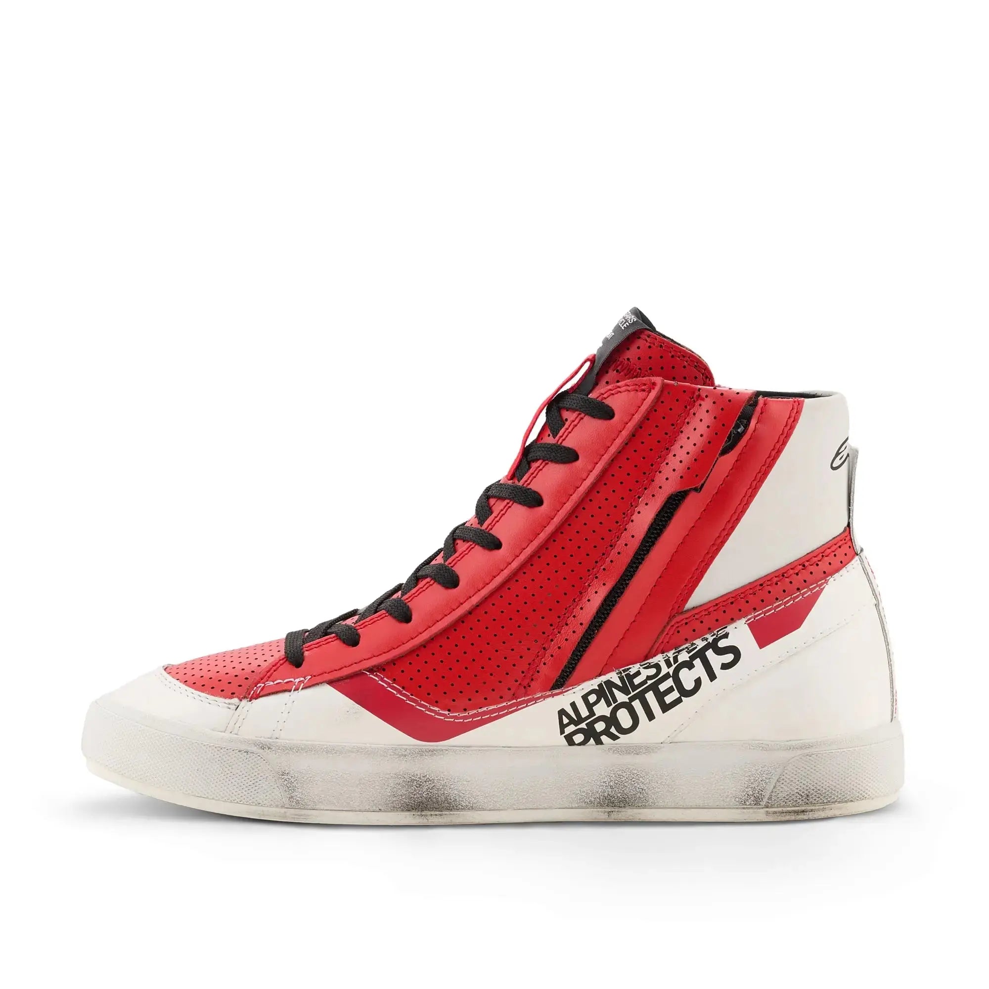 Alpinestars Stated Flair Shoes White / Bright Red FREE UK Delivery, FREE 365 Day Returns | Moto Central