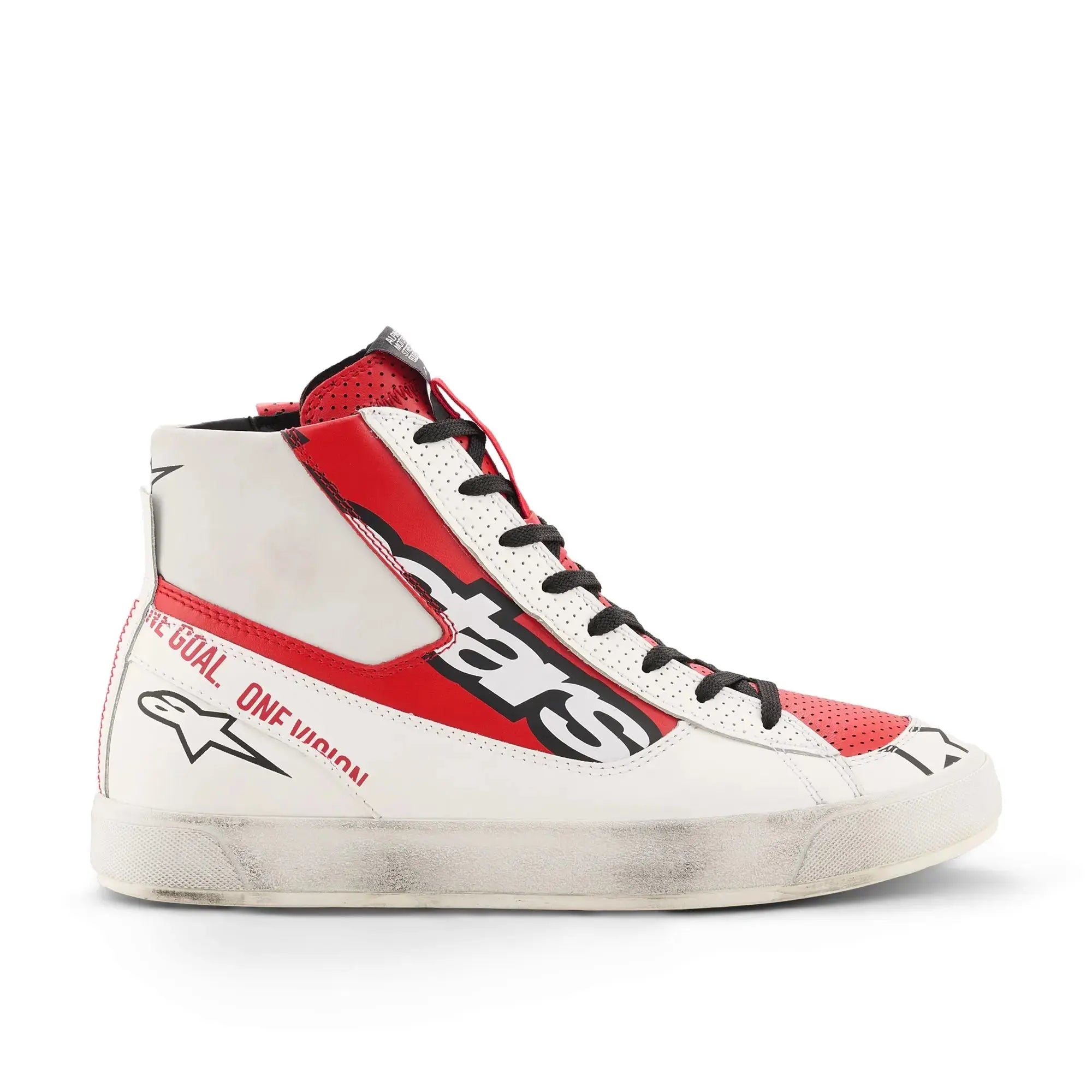 Alpinestars Stated Flair Shoes White / Bright Red FREE UK Delivery, FREE 365 Day Returns | Moto Central