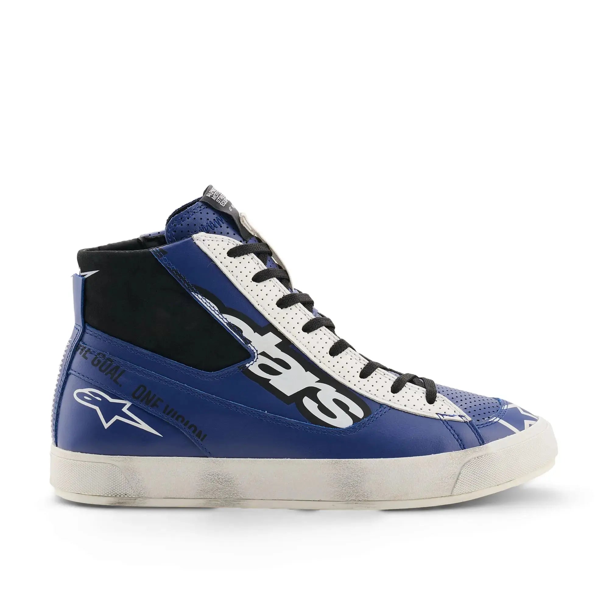 Alpinestars Stated Flair Shoes Bright Blue / White / Black FREE UK Delivery, FREE 365 Day Returns | Moto Central