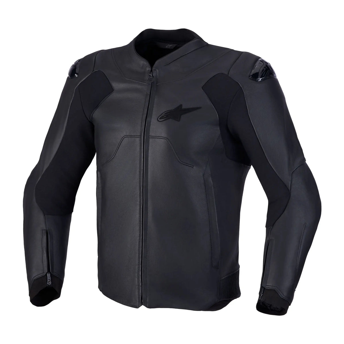 Alpinestars Caliber V2 Leather Jacket Black / Black FREE UK Delivery, FREE 365 Day Returns | Moto Central