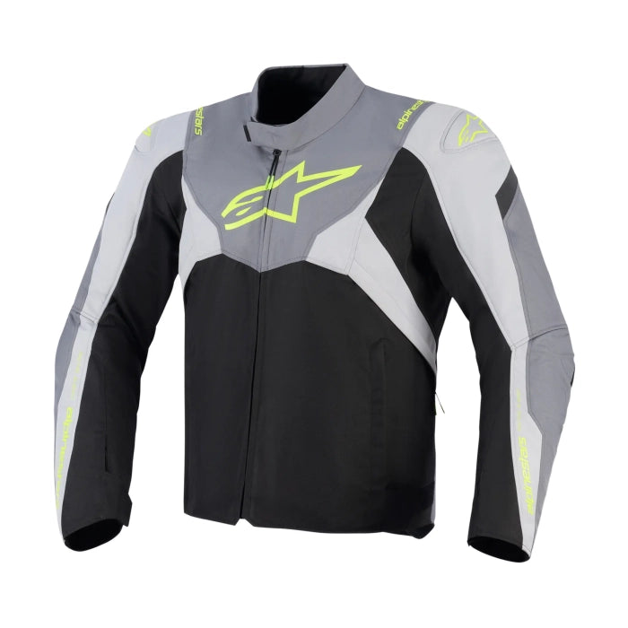 Alpinestars T-Jaws V4 Waterproof Textile Jacket Black / Ice Grey / Dark Grey FREE UK Delivery, FREE 365 Day Returns | Moto Central