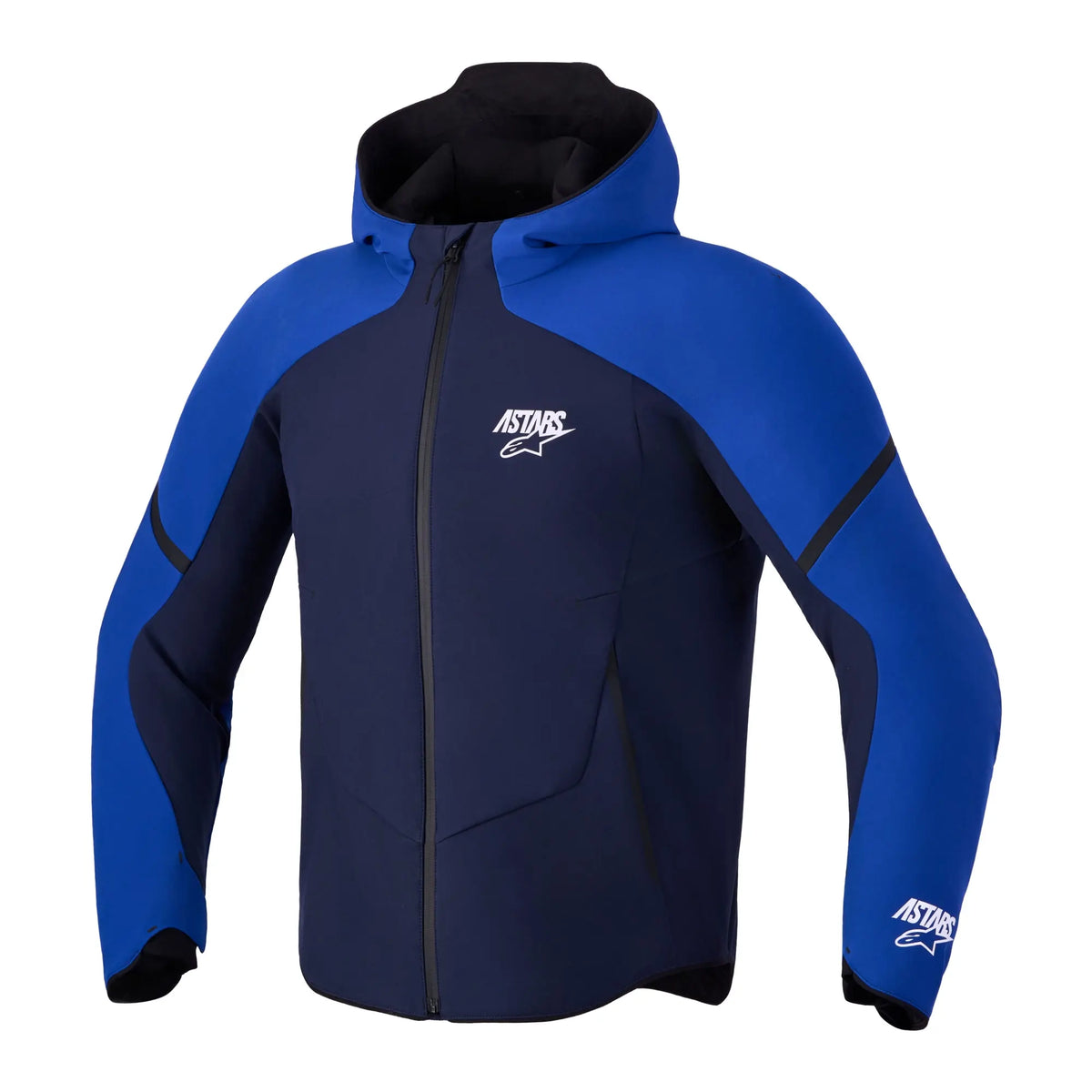 Alpinestars Aeroshell Waterproof Textile Jacket Night Navy / Bright Blue FREE UK Delivery, FREE 365 Day Returns | Moto Central