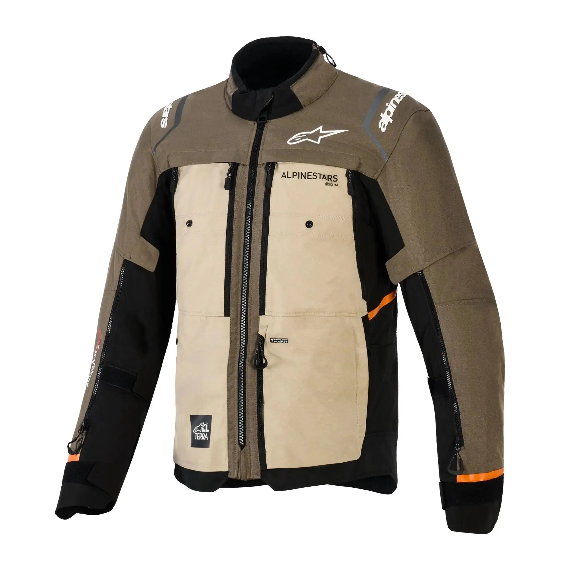 Alpinestars Cusco Drystar Textile Jacket Walnut Aluminum / Black FREE UK Delivery, FREE 365 Day Returns | Moto Central