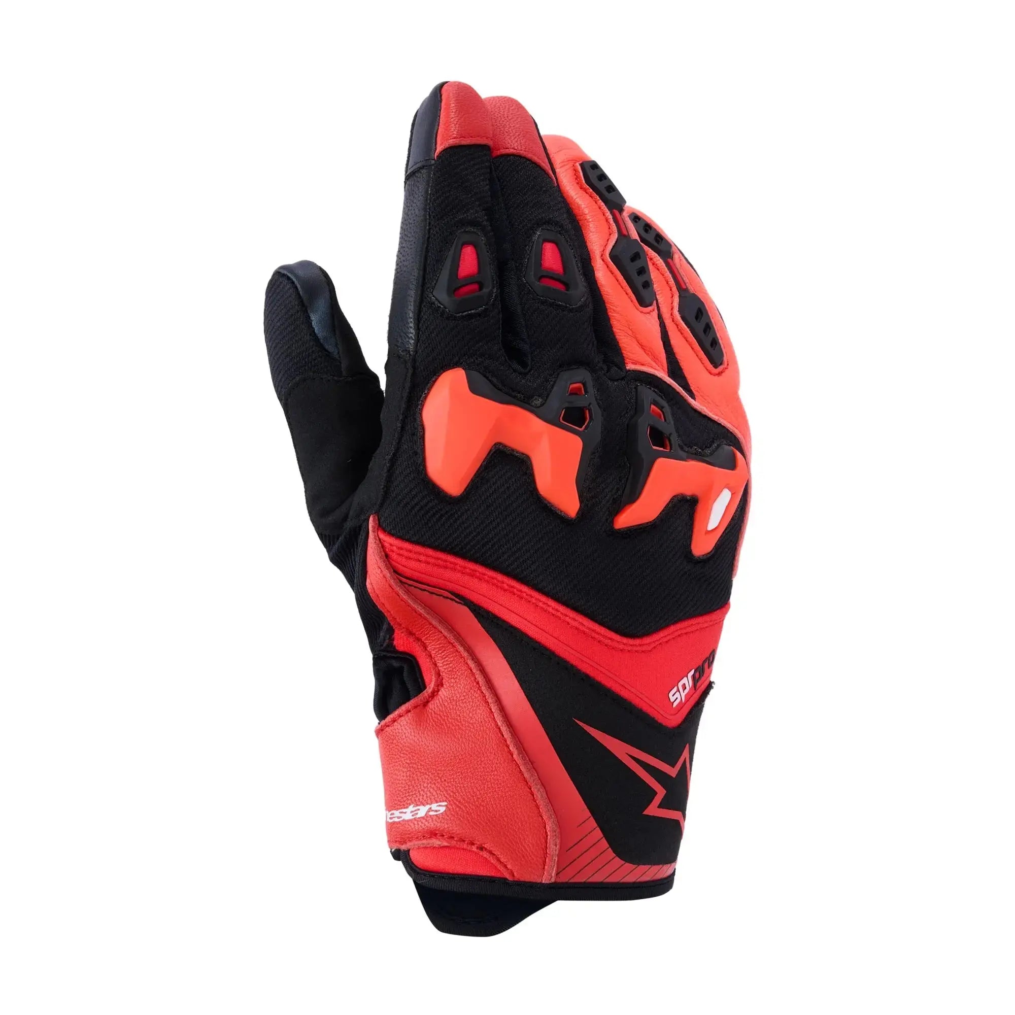 Alpinestars SP-R Pro Gloves Bright Red / Fluo Red / Black FREE UK Delivery, FREE 365 Day Returns | Moto Central