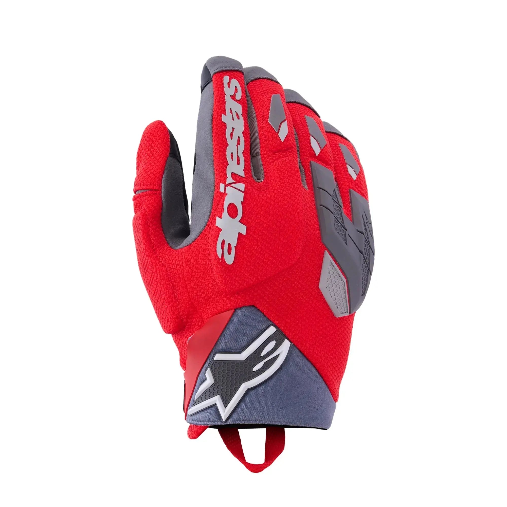 Alpinestars Durack Textile Gloves Bright Red / Mid Grey FREE UK Delivery, FREE 365 Day Returns | Moto Central