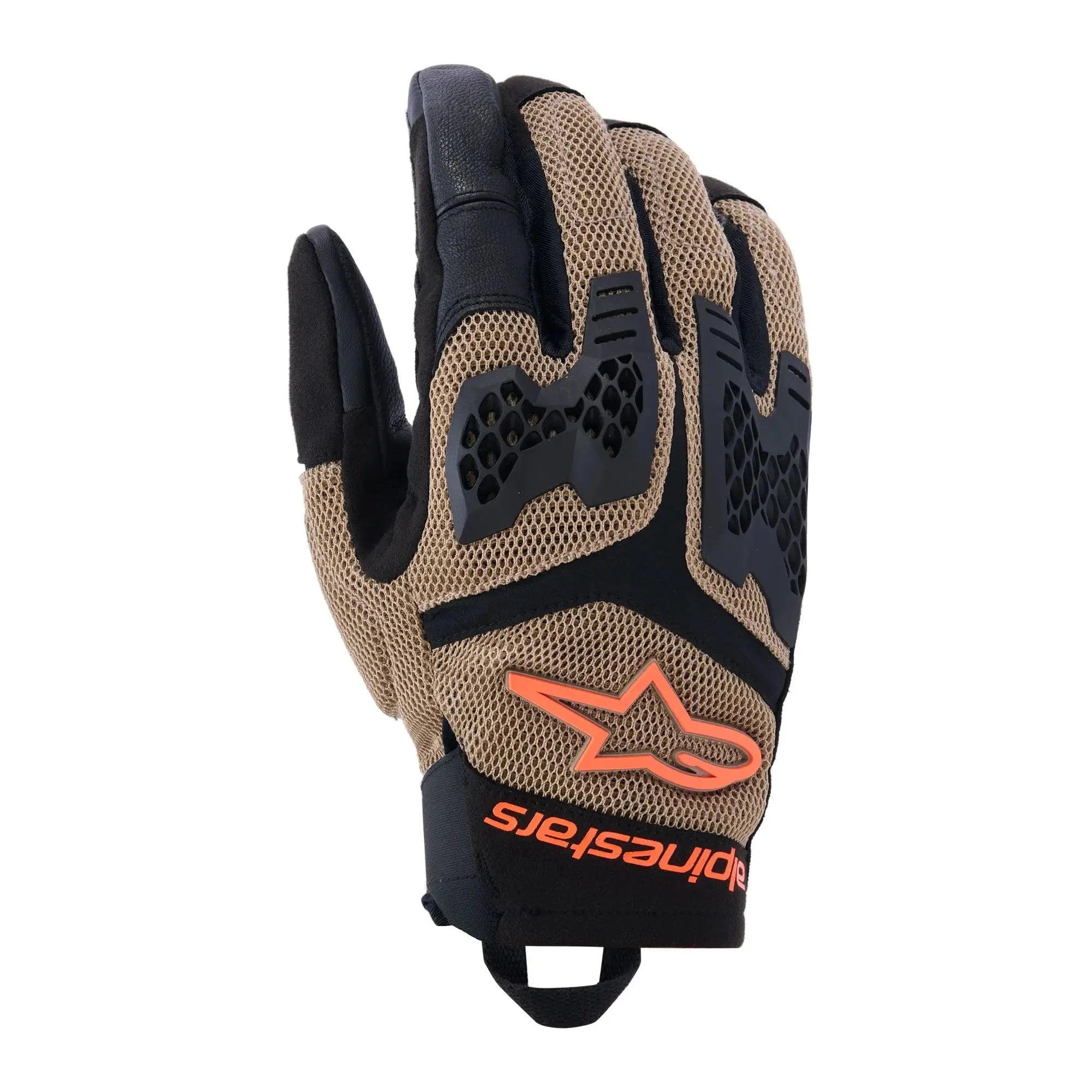 Alpinestars Manti Air Textile Gloves Dark Khaki / Black / Fluo Orange FREE UK Delivery, FREE 365 Day Returns | Moto Central