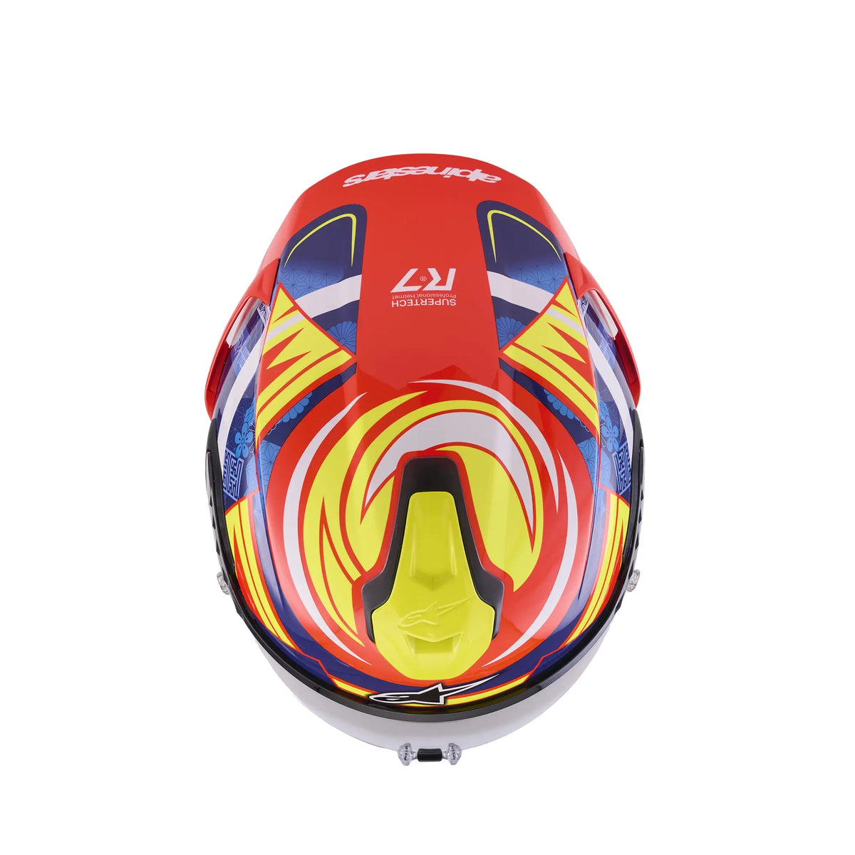 Alpinestars S-R7 Taiyo Furusato Red / White / Blue / Fluo Yellow FREE UK Delivery, FREE 365 Day Returns | Moto Central