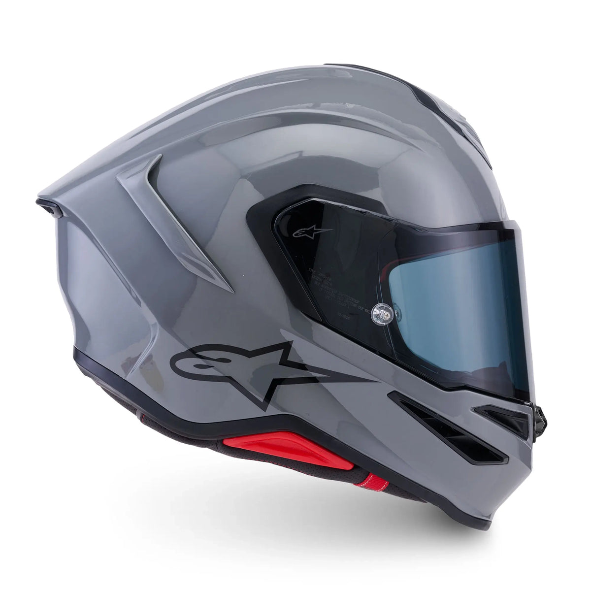 Alpinestars S-R7 Solid Gloss Grey FREE UK Delivery, FREE 365 Day Returns | Moto Central