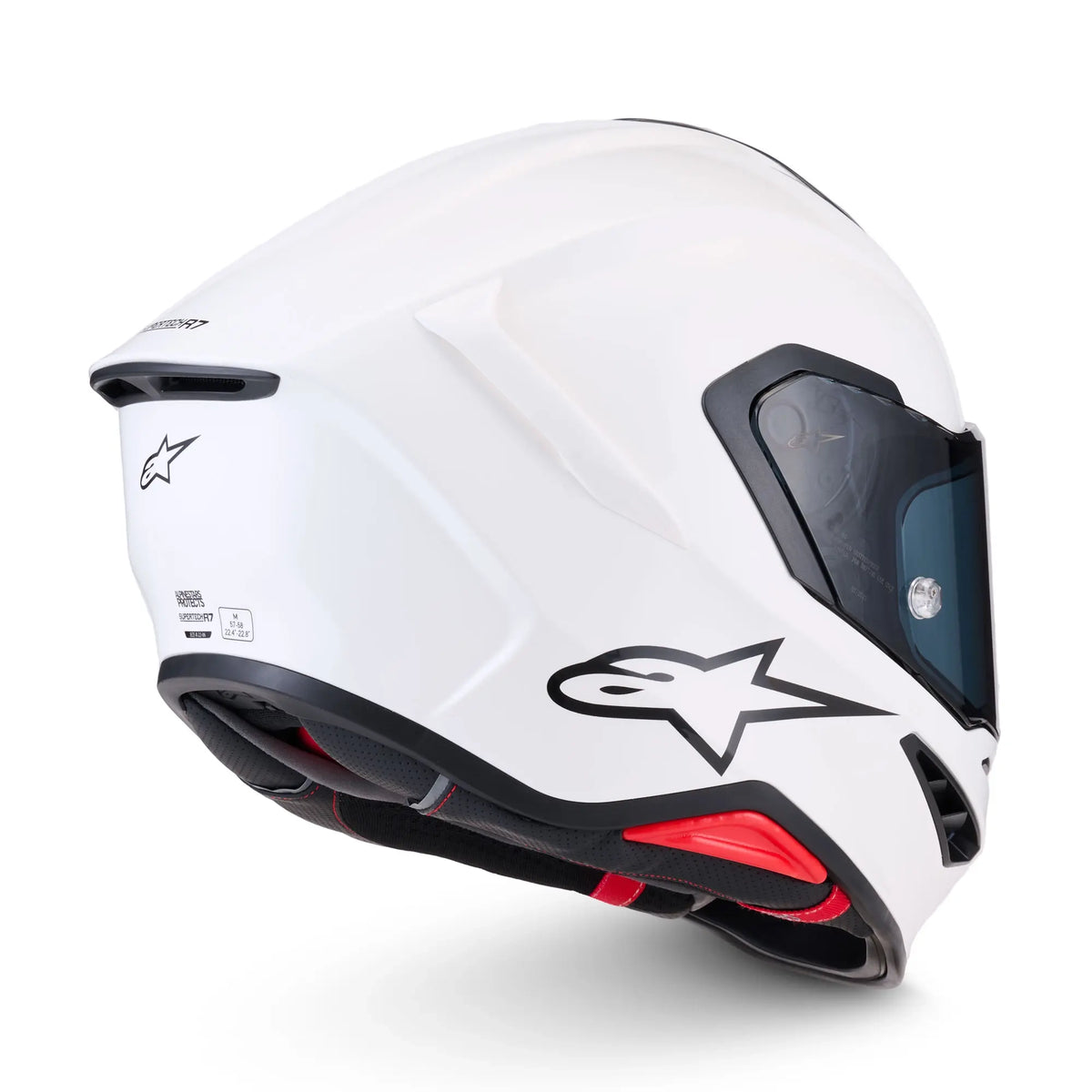 Alpinestars S-R7 Solid Gloss White FREE UK Delivery, FREE 365 Day Returns | Moto Central