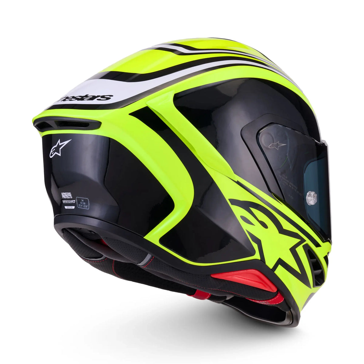Alpinestars  S-R7 Zeal Fluo Yellow / Black / White FREE UK Delivery, FREE 365 Day Returns | Moto Central