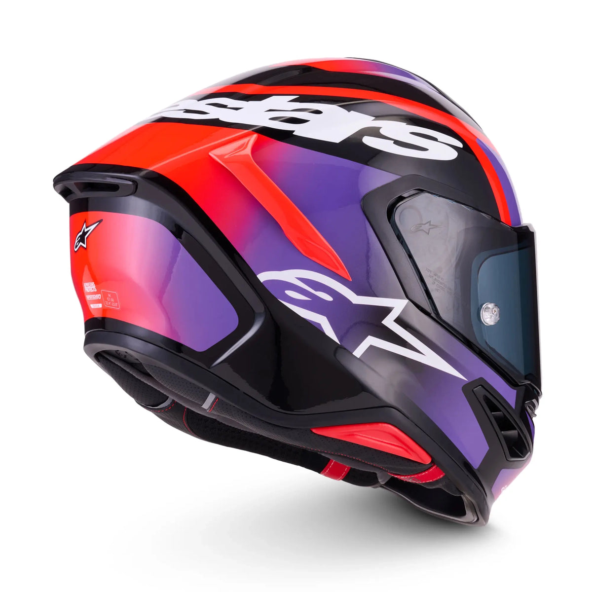 Alpinestars S-R7 Lumen Black / Purple / Fluo Red / White FREE UK Delivery, FREE 365 Day Returns | Moto Central