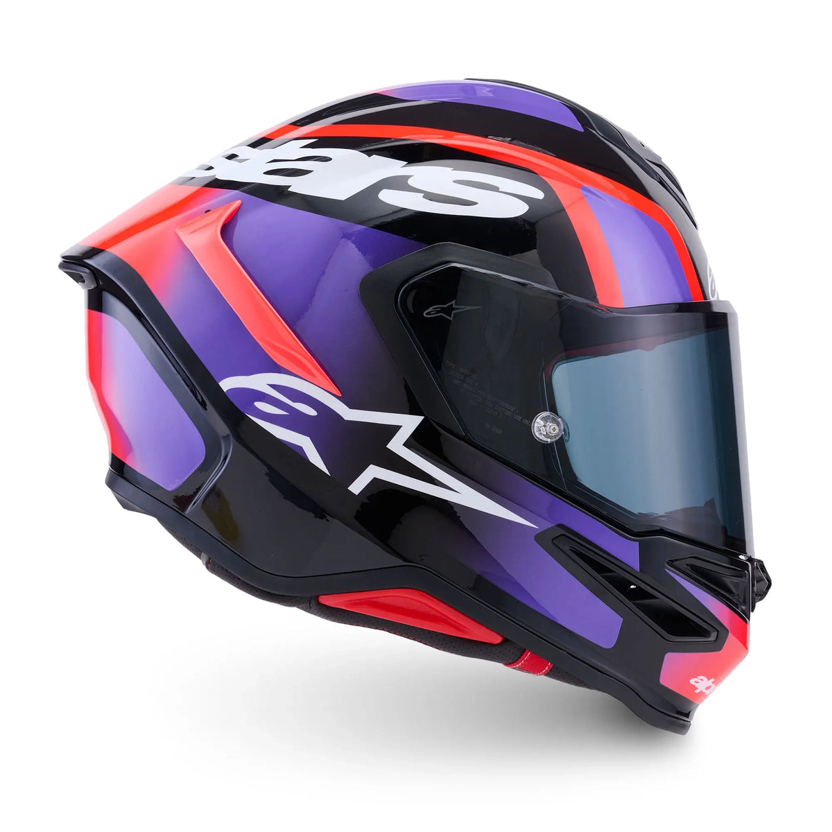 Alpinestars S-R7 Lumen Black / Purple / Fluo Red / White FREE UK Delivery, FREE 365 Day Returns | Moto Central
