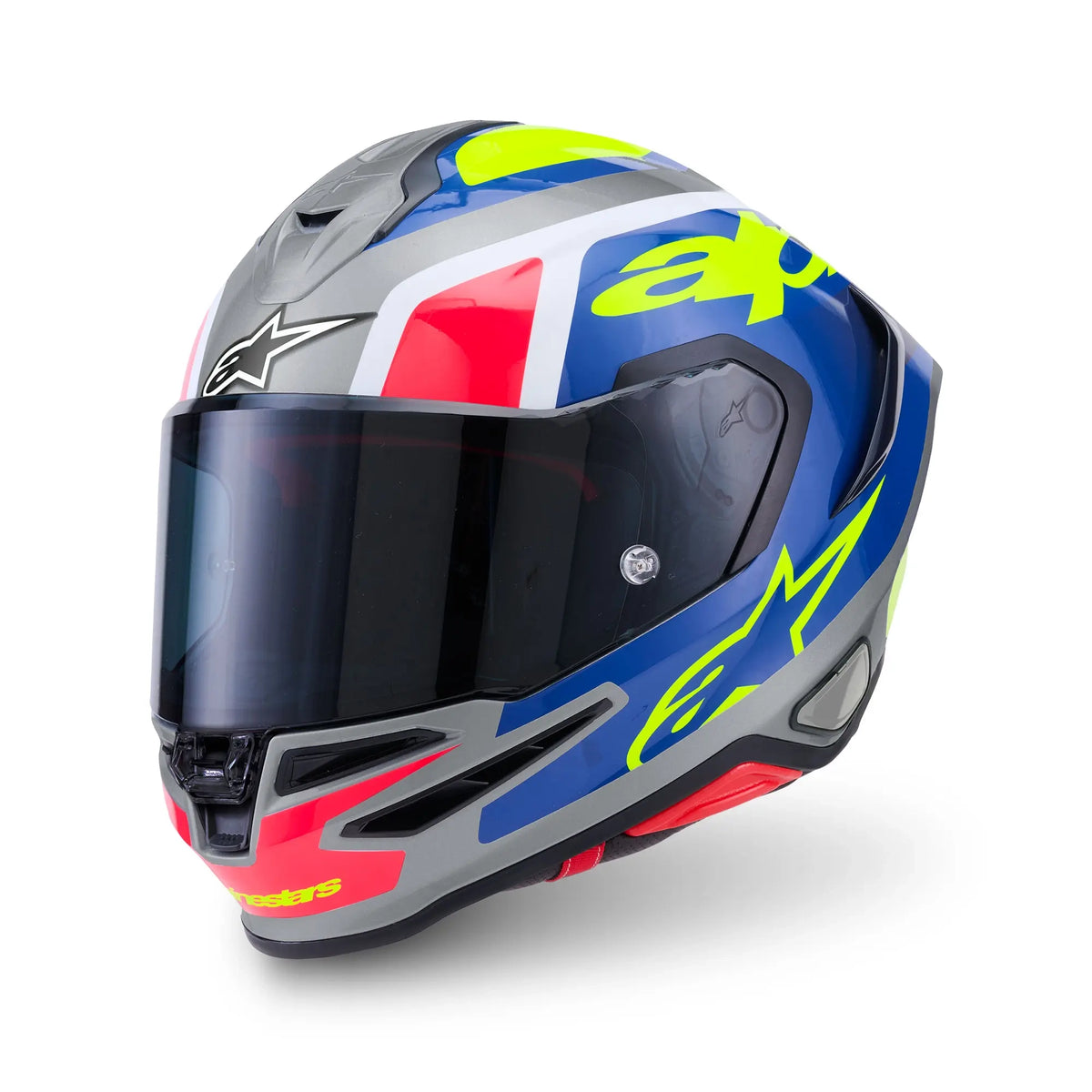 Alpinestars S-R7 Lumen Silver / Black / Pink / Fluo Yellow FREE UK Delivery, FREE 365 Day Returns | Moto Central