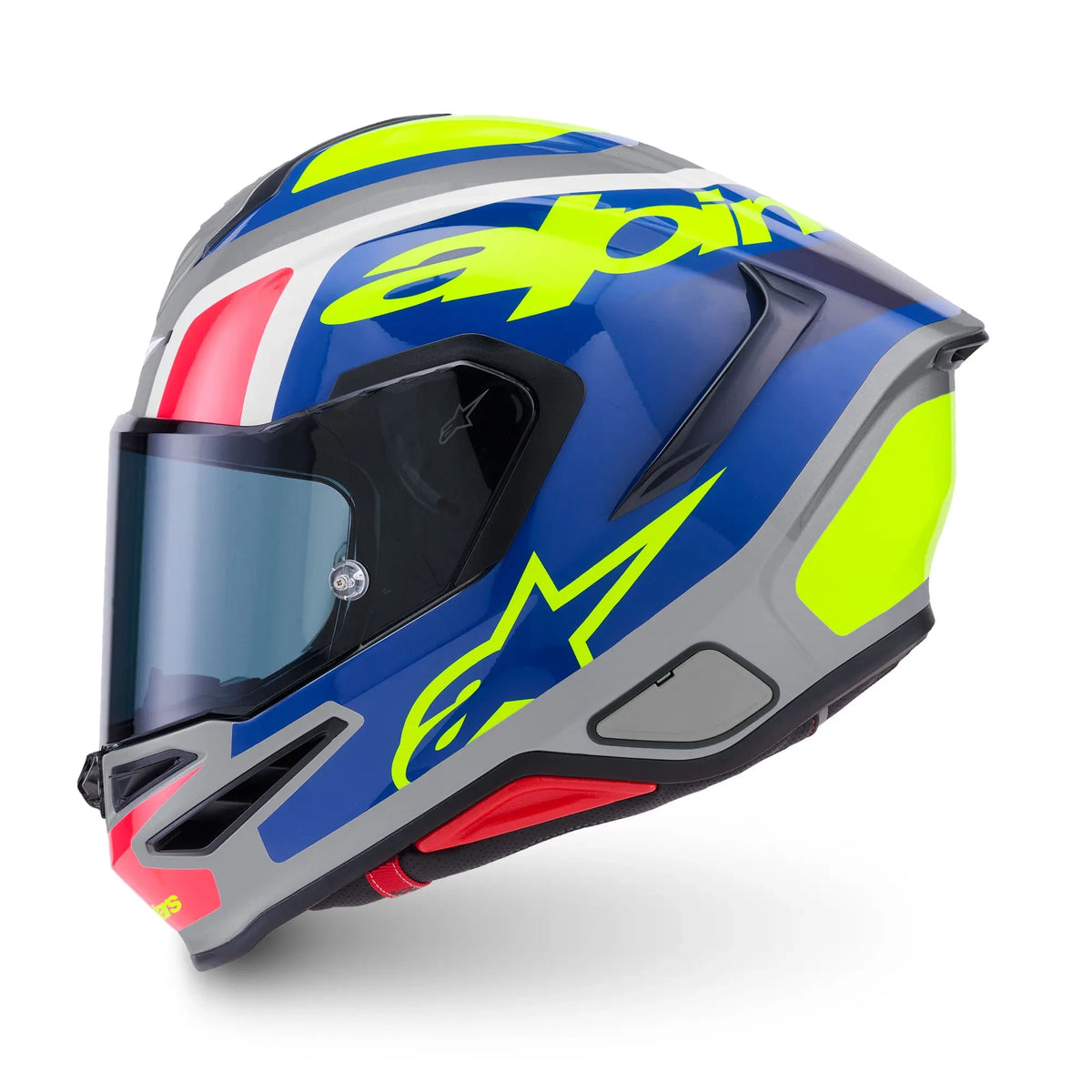 Alpinestars S-R7 Lumen Silver / Black / Pink / Fluo Yellow FREE UK Delivery, FREE 365 Day Returns | Moto Central