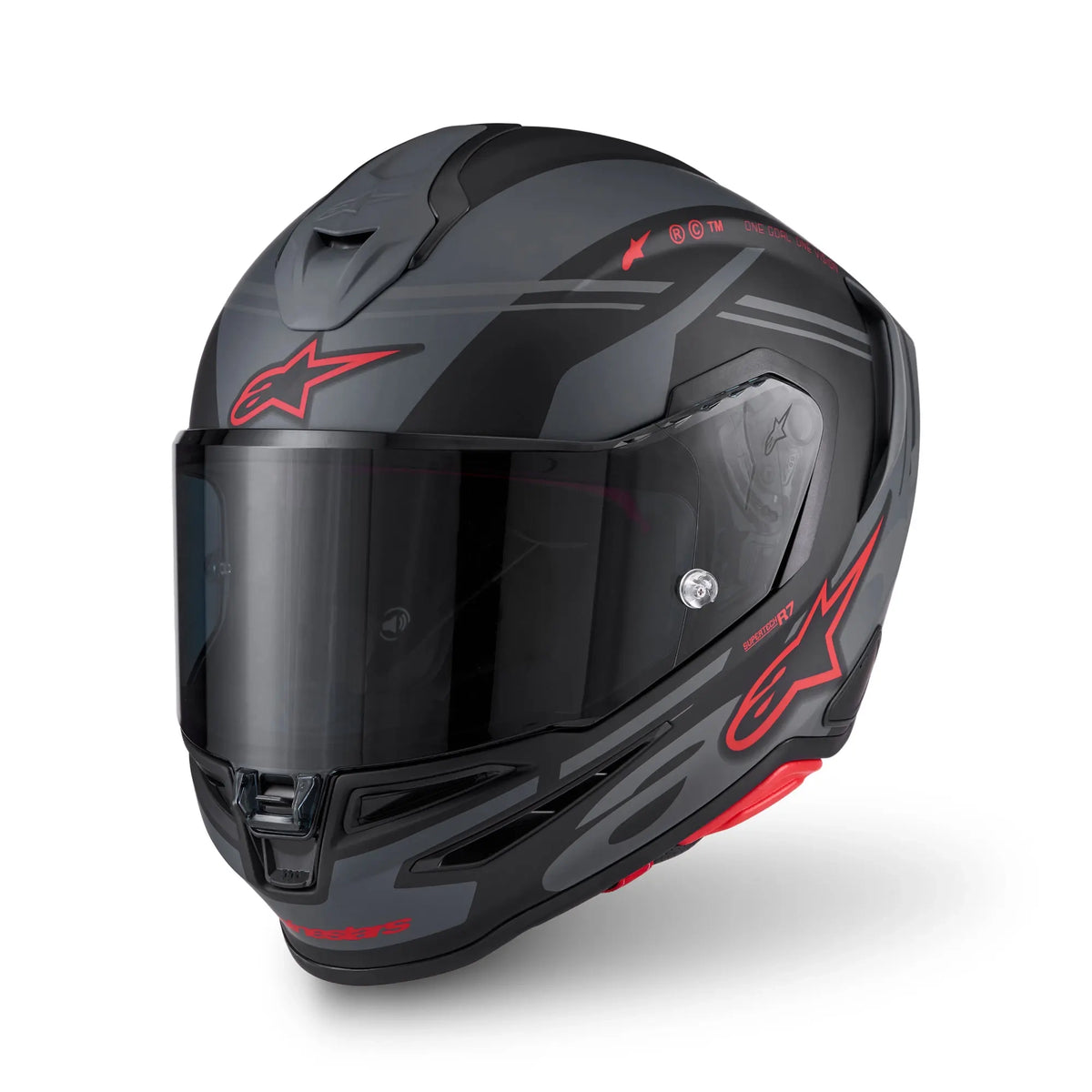 Alpinestars S-R7 A-Core Matt Black / Grey / Red FREE UK Delivery, FREE 365 Day Returns | Moto Central