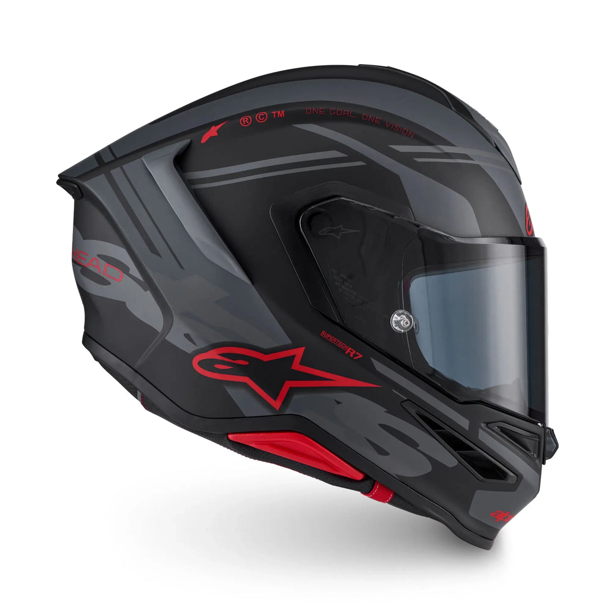 Alpinestars S-R7 A-Core Matt Black / Grey / Red FREE UK Delivery, FREE 365 Day Returns | Moto Central