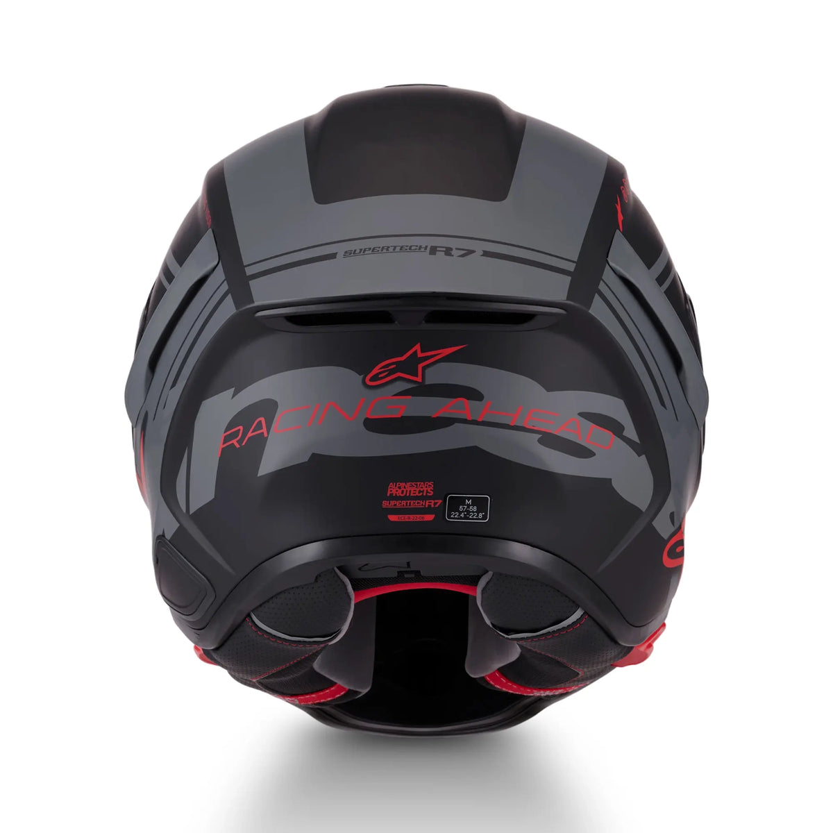 Alpinestars S-R7 A-Core Matt Black / Grey / Red FREE UK Delivery, FREE 365 Day Returns | Moto Central