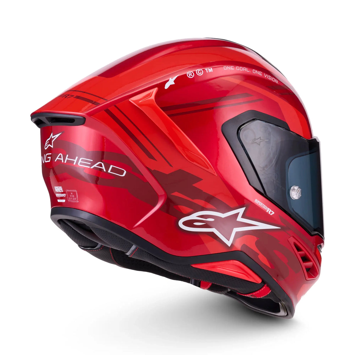 Alpinestars S-R7 A-Core Gloss Red / White FREE UK Delivery, FREE 365 Day Returns | Moto Central
