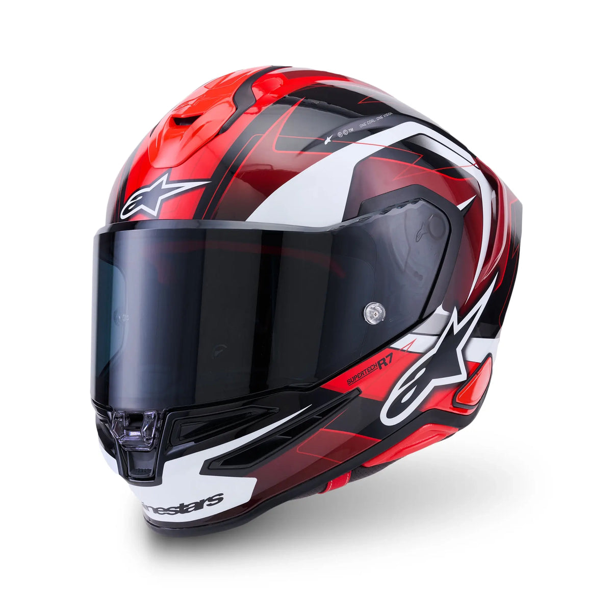 Alpinestars S-R7 Kinetis Gloss Black / Red / White FREE UK Delivery, FREE 365 Day Returns | Moto Central