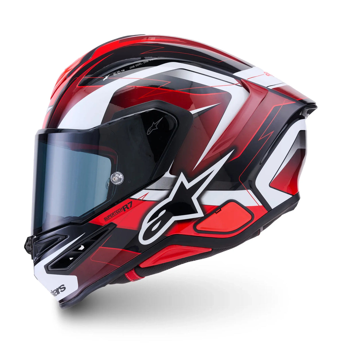 Alpinestars S-R7 Kinetis Gloss Black / Red / White FREE UK Delivery, FREE 365 Day Returns | Moto Central