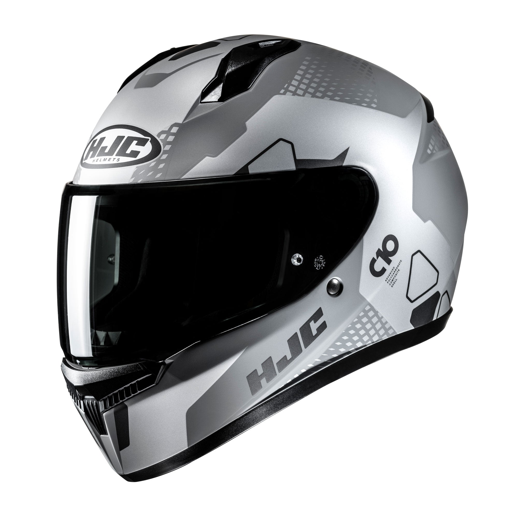 HJC C10 Aspa Full Face Helmet MC5SF Black - FREE UK Shipping, FREE 365 Day Returns | Moto Central
