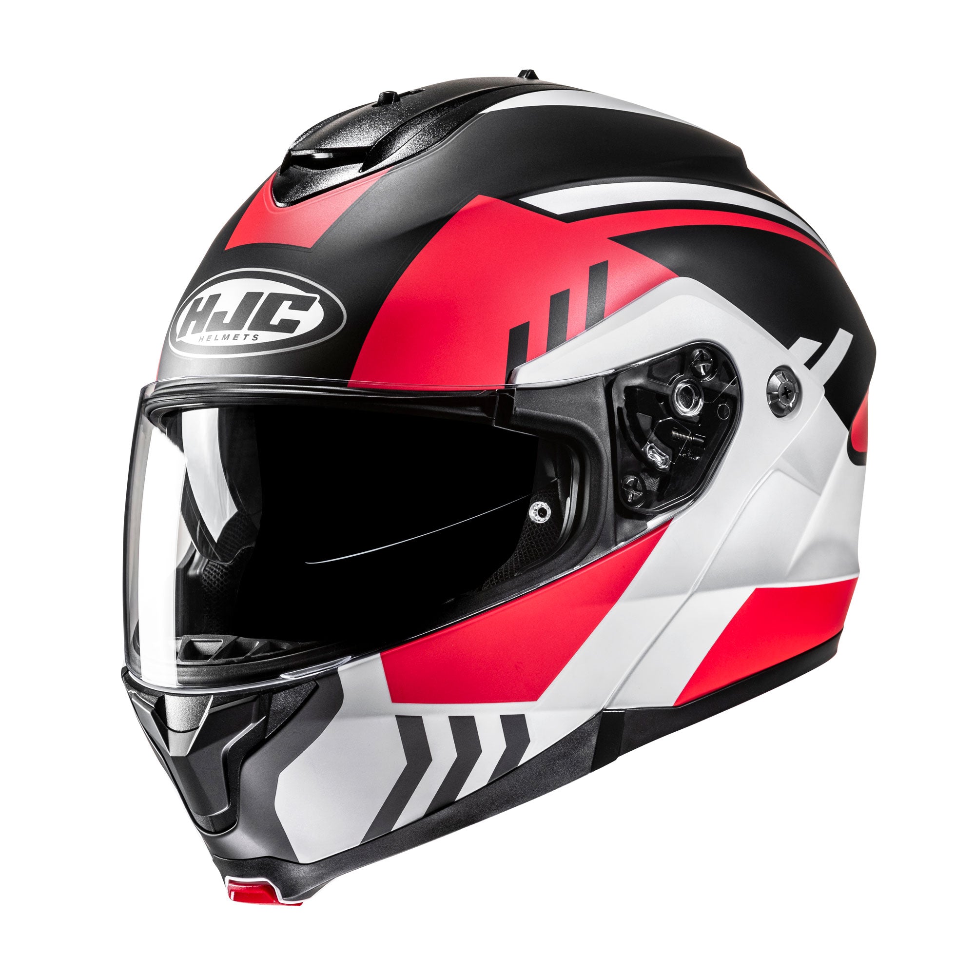 HJC C91N Kaon Flip-Up Helmet MC1SF Red - FREE UK Shipping, FREE 365 Day Returns | Moto Central